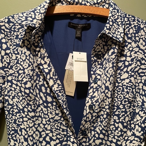 Banana Republic Mini Long Sleeve Dress Size 00 Brand New - Picture 2 of 8